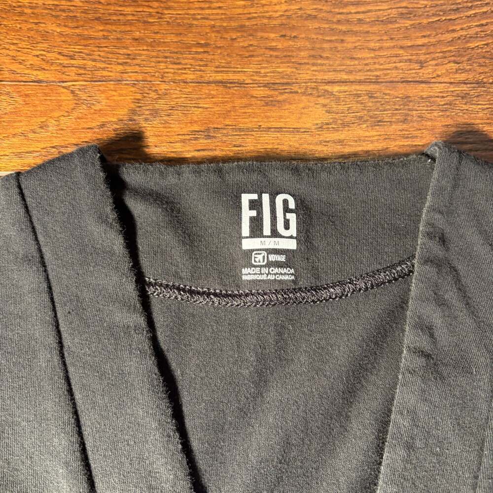 FIG Clothing Black Sleeveless V-Neck Top, Size M - Made in Canada - Picture 4 of 5